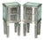 Venitian Bevelled Glass Nightstand with Drawers by Aeg, 2010, Set of 2 For Sale