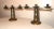 Arts & Crafts Share Pair of 2 Vintage Bronze Arts & Crafts Altar Candlesticks Church Candle Holders For Sale - Image 3 of 11