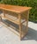 Vintage Rattan Console Sofa Table Woven Trellis Design For Sale - Image 4 of 8