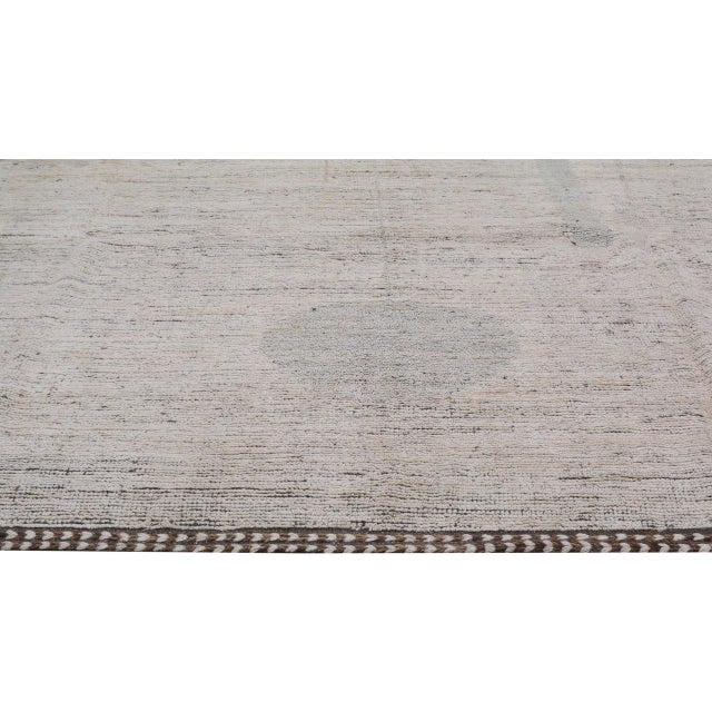 1960s New Moroccan Porfessional Hand Knotted Wool Rug, 10' X 14' For Sale - Image 4 of 5