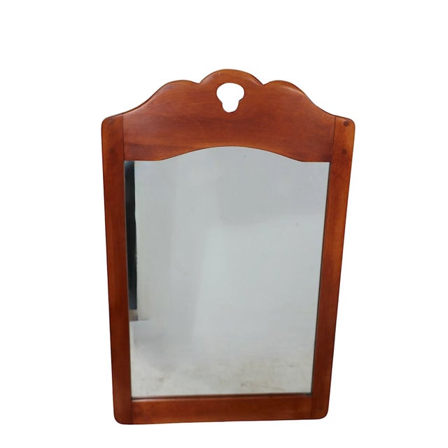 Cushman of Vermont Cushman Colonial Maple Wall Mirror Made in Vermont C. 1950's For Sale - Image 4 of 8