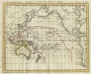 Antique Map of Oceania, 1816