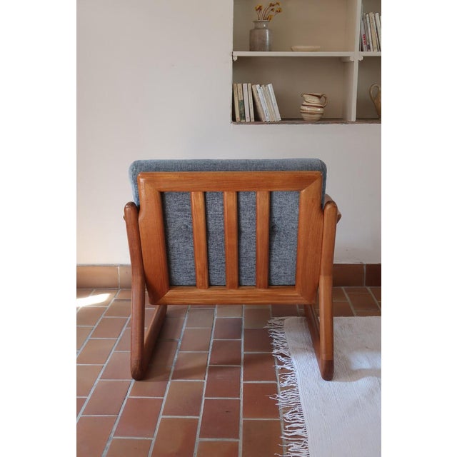 Teak Sledge-Base Lounge Chairs by Komfort, Denmark, 1960s, Set of 2 For Sale - Image 16 of 18