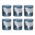 ARTEL Barnyard Collection Cow Double Old Fashioned Glasses in Slate, Set of 6 For Sale