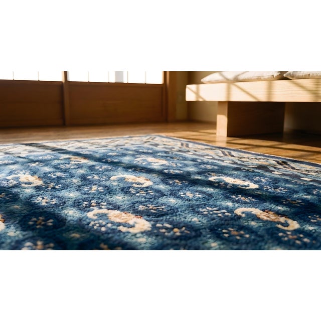 Textile Early 20th Century Chinese Ningxia Rug For Sale - Image 7 of 7