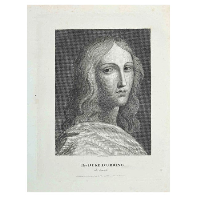 Thomas Holloway, Portrait of the Duke d'Urbino, Original Etching, 1810 For Sale