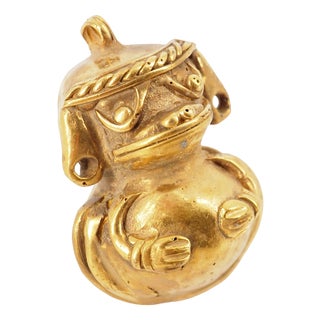 Colombian Taïrona Tumbaga Statuette of Small Soldier For Sale