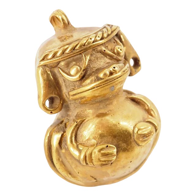 Colombian Taïrona Tumbaga Statuette of Small Soldier For Sale