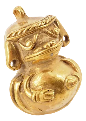 Colombian Taïrona Tumbaga Statuette of Small Soldier