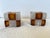 Pair of Amber Glass Cube Lamps, Italy, 1970s For Sale - Image 6 of 11