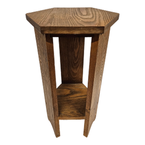 Antique Oak Plant Stand