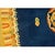 1980s 1980s Blue Dragon Modern Vintage Chinese Art Deco Carpet Knotted Wool Oval Rug For Sale - Image 5 of 9