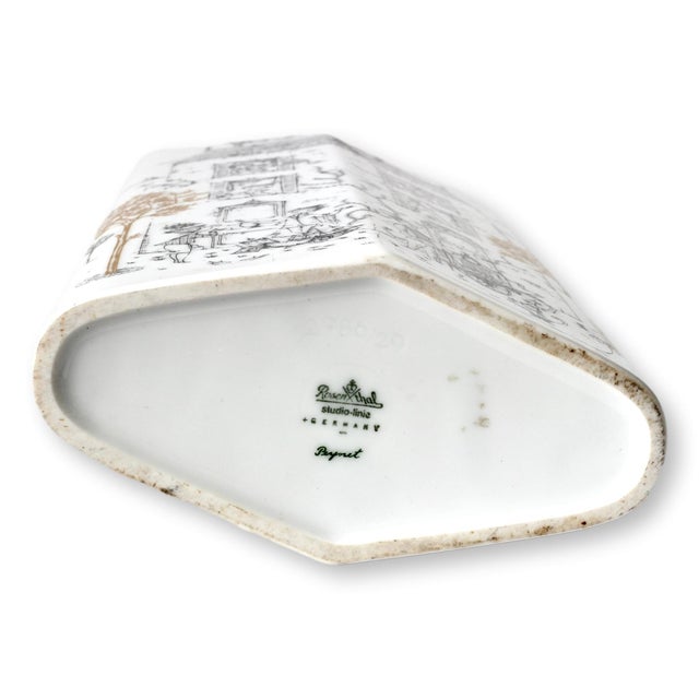 Rosenthal Rosenthal Porcelain Peynet Signed Vase For Sale - Image 4 of 5