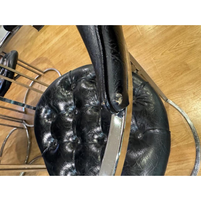 Black Mid 20th Century Daystrom Table and 4 Chairs For Sale - Image 8 of 12