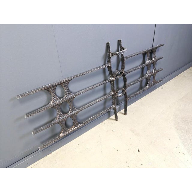 Brown Large Brutalist Wall Sculpture, 1970s For Sale - Image 8 of 12