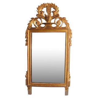 French Giltwood Louis XVI Style Mirror For Sale