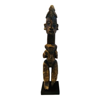 Early 20th Century African Carved Wooden Statue For Sale