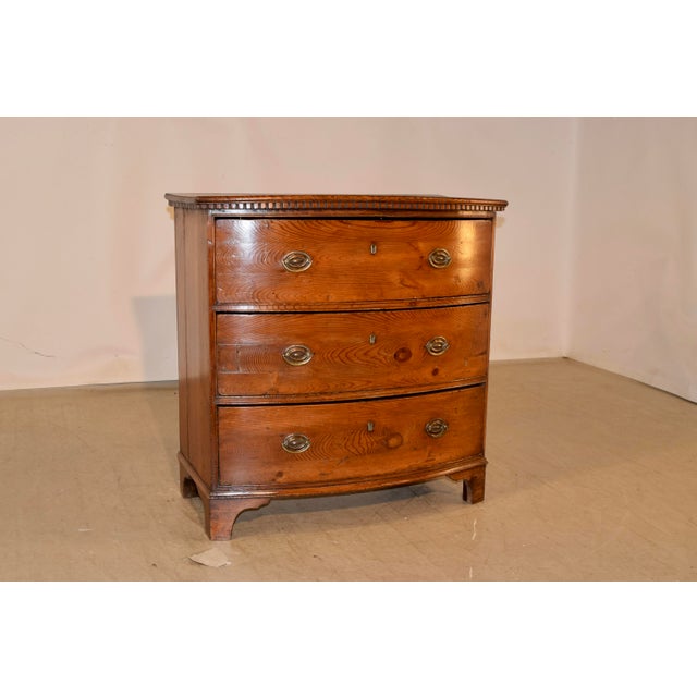 18th Century Pine Bow Front Chest Chairish