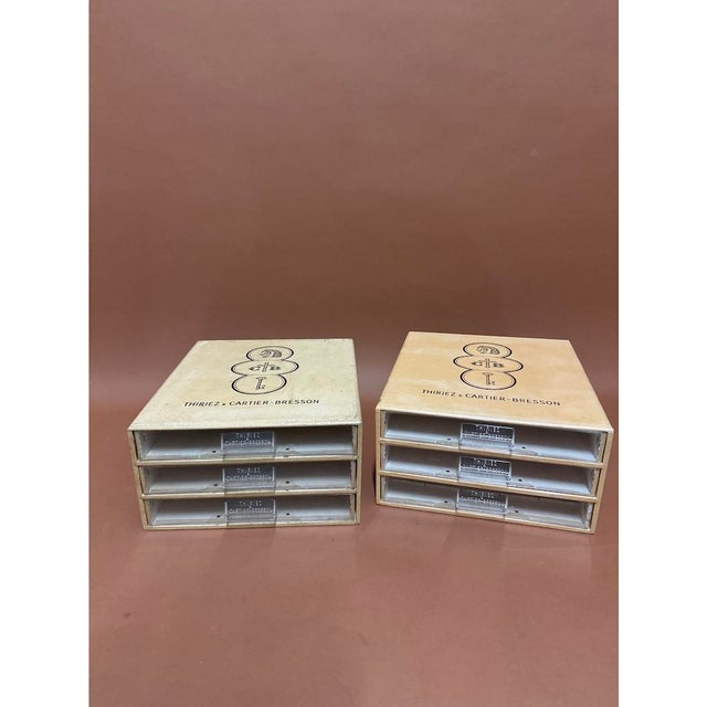 Storage Boxes from Thiriez and Cartier-Bresson, 1950, Set of 2 For Sale - Image 11 of 11