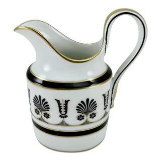 1980s Richard Ginori Black Ercolano Creamer For Sale