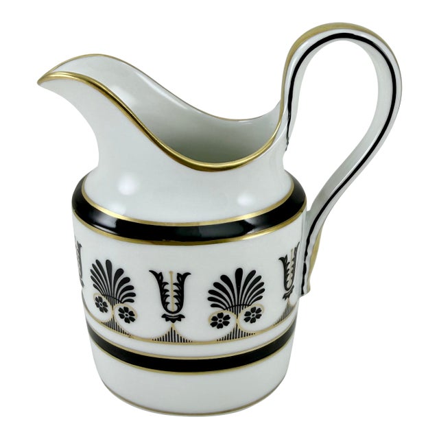 1980s Richard Ginori Black Ercolano Creamer For Sale