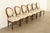 Karges Style French Regency Louis XVI Carved Mahogany and Gold Gilt Dining Chairs, Set of Six For Sale - Image 12 of 12