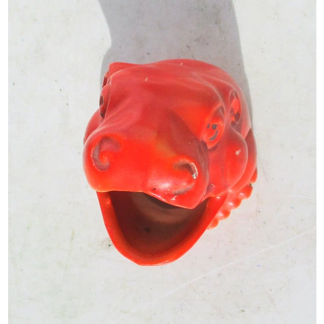 Vintage 1920s' Ceramic Happy Happy Hippo For Sale In New York - Image 6 of 9