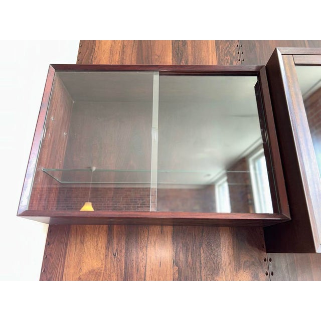 1950s Vintage Poul Cadovius Rosewood Wall System Display Unit by Cado For Sale - Image 6 of 11