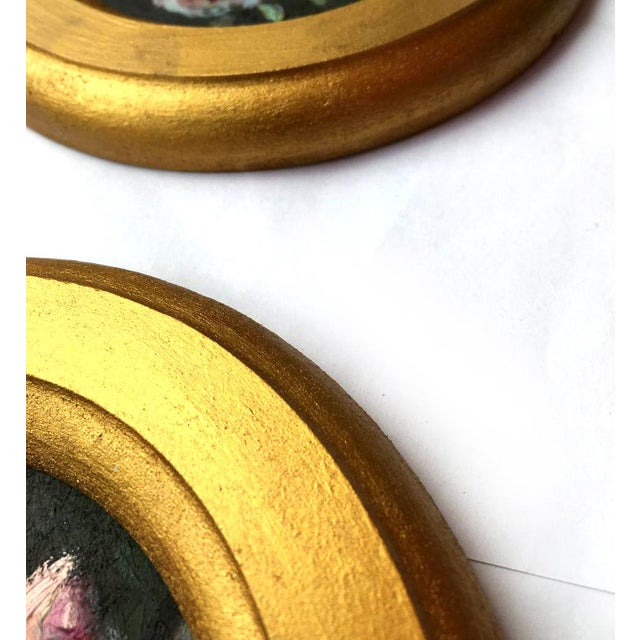 Rose Framed Original Floral Roses Painting Victorian Style Wall Decor by Valeriya Serova For Sale - Image 8 of 10