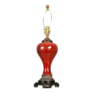 Bombay Company Oxblood Red Porcelain Table Lamp