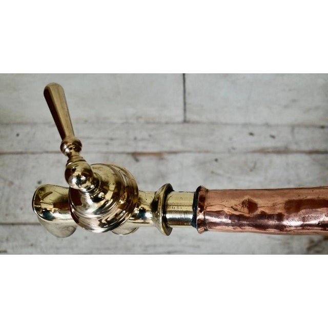 Antique French Brass and Copper Wine Still, 1880 For Sale - Image 11 of 12