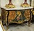 Hand-Painted Louis XV Style Marble Top Commode Chest With Gold Leaf & Bronze Mounts For Sale - Image 4 of 4