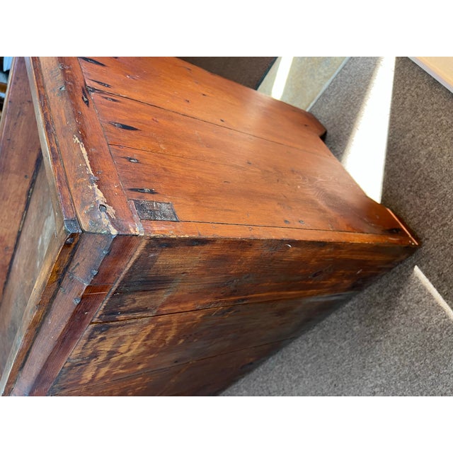 American Beautiful Primitive 18th Century Dry Sink Storage Cabinet For Sale - Image 3 of 4