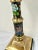 Frederick Cooper Candlestick Lamp. Brass with Cloisonne Accents. Classic design with asian influence. The lamp measures 17...