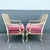 Vintage French Provincial Pink Velvet and Cain Back Chairs - A Pair For Sale In West Palm - Image 6 of 11