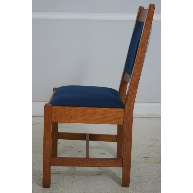 Arts & Crafts Stickley Mission Oak Arts & Crafts Side Chair For Sale - Image 3 of 18