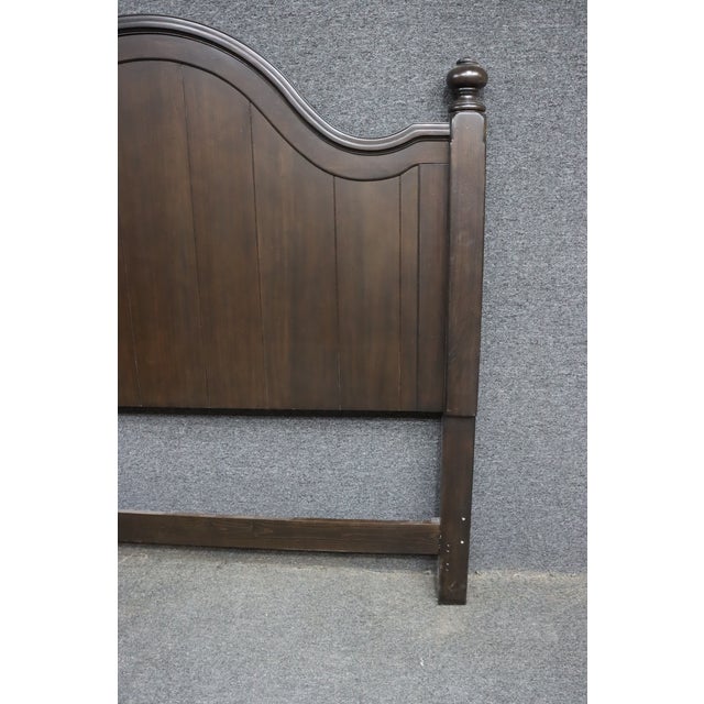 Bassett Dark Cherry Queen Headboard For Sale - Image 9 of 9