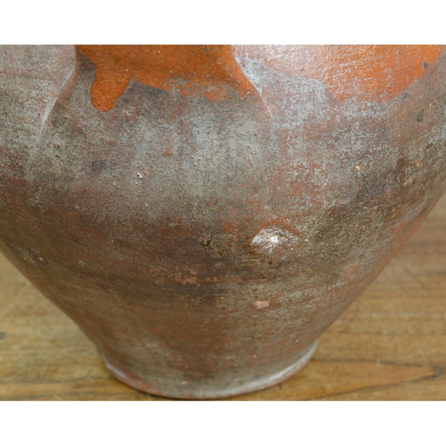 19th Century Italian Orange Glazed Terra Cotta Jar Chairish