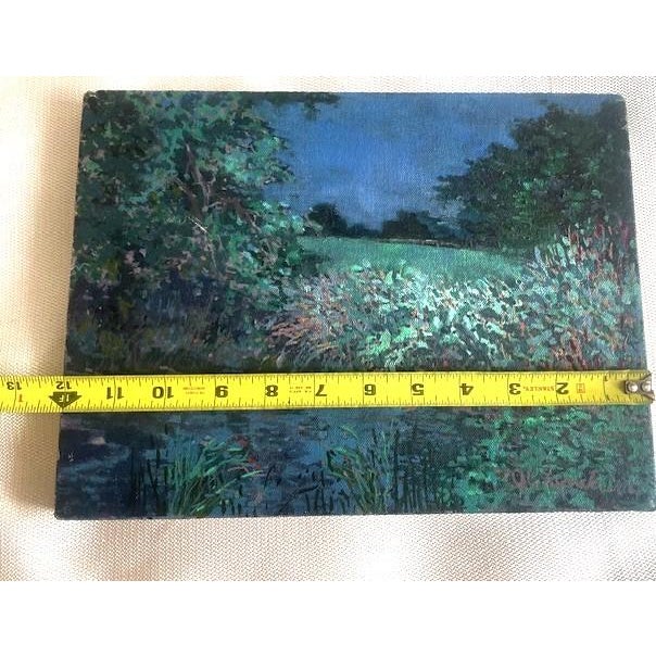 Late 20th Century Late 20th Century Impressionist Landscape: "Lush Brook" by j.c. Lynch For Sale - Image 5 of 13