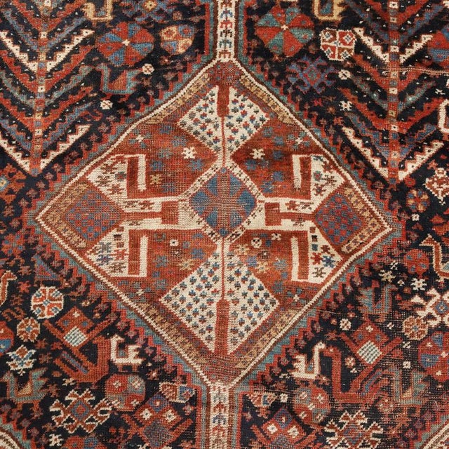 Middle Eastern Shiraz Rug For Sale - Image 4 of 9