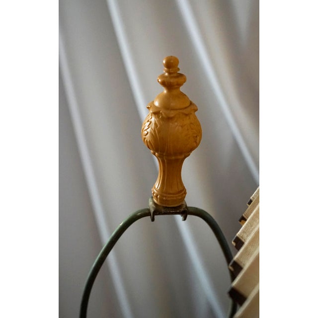 Brass 1970s Chapman Manufacturing Vintage Leather and Brass Table Lamps & Lamp Shade - a Pair For Sale - Image 8 of 13