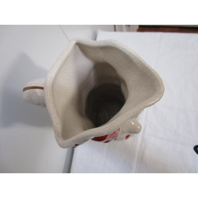 Staffordshire 20th Century Staffordshire Red and White Begging Spaniel Toby Jug For Sale - Image 4 of 9