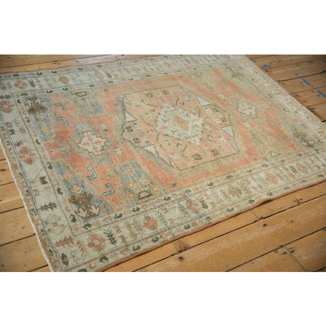 Rose 1960s Vintage Persian Veece Hexagonal Medallion Wool Rug For Sale - Image 8 of 11