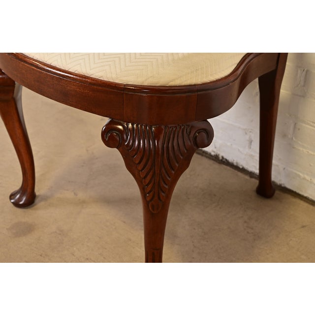 Baker Furniture Georgian Carved Mahogany Side Chair or Dining Chair For Sale - Image 11 of 13