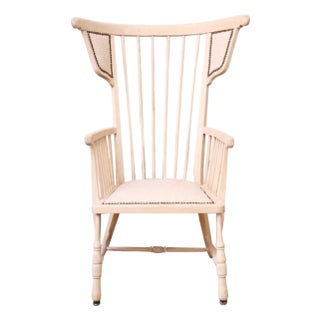 19th Century French Spindle Wingchair For Sale