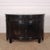 19th C French ebonised demi lune side cabinet with brushing slide. 1880. This piece is designed in the style of the...