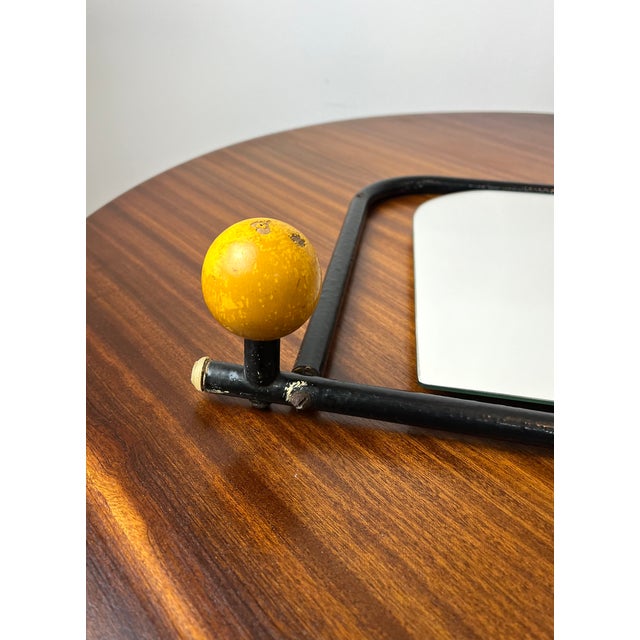 Wall Coat Rack with Mirror by Roger Féraud, France, 1950s For Sale - Image 16 of 18
