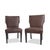 2010s Heiberg Cummings Design Chairs with Ostrich Embossed Leather- Set of 2 For Sale - Image 5 of 12