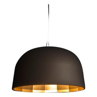 Suspension Lamp in Empty Bronze and Satin Copper by Jörg Boner for Oluce For Sale