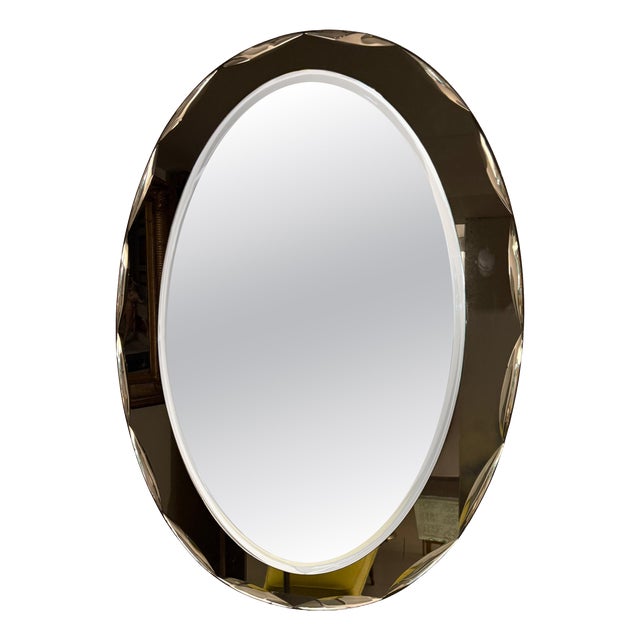 Italian Mirror in the style of Fontana Arte, 1970s For Sale